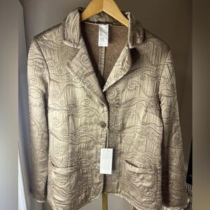 GERARD DAREL NWT SILK EMBROIDERED WOOL VINTAGE JACKET